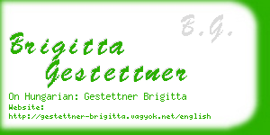 brigitta gestettner business card